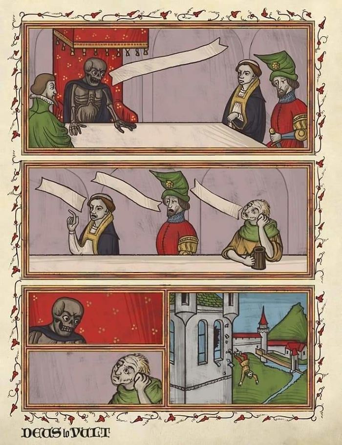 High Quality Medieval Board meeting Blank Meme Template