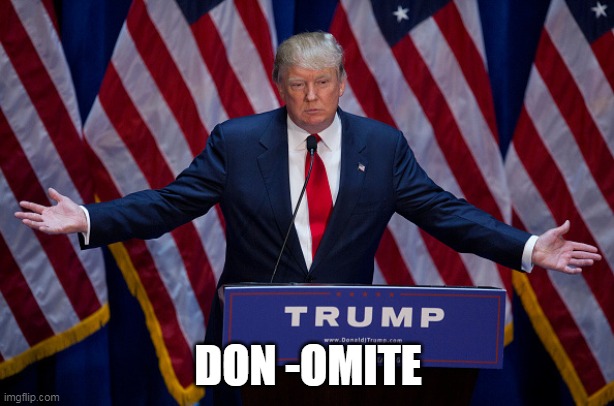 Donald Trump | DON -OMITE | image tagged in donald trump | made w/ Imgflip meme maker