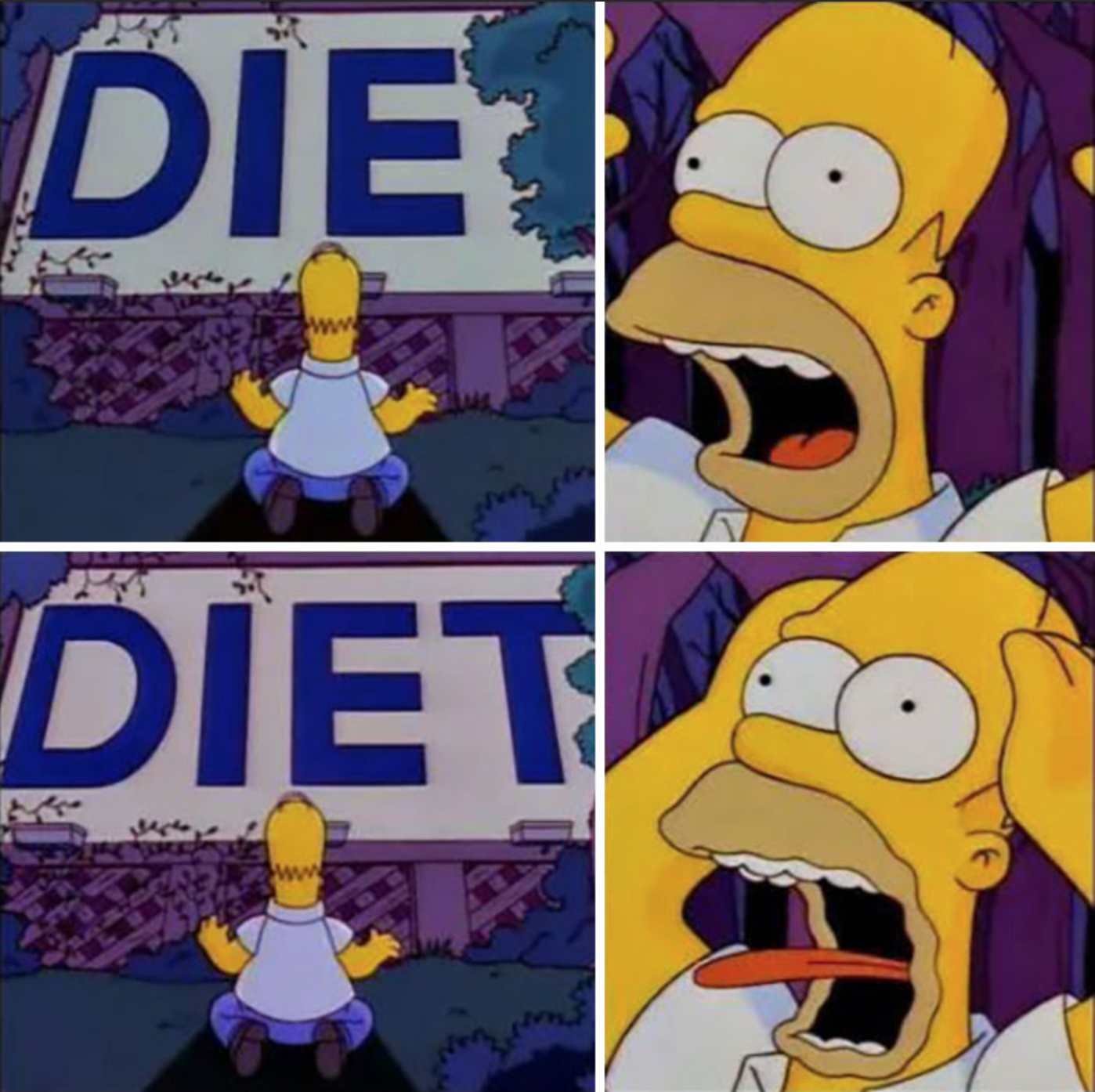 High Quality Homer Diet Blank Meme Template