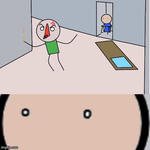 StickMan Baldi | image tagged in memes,potato | made w/ Imgflip meme maker