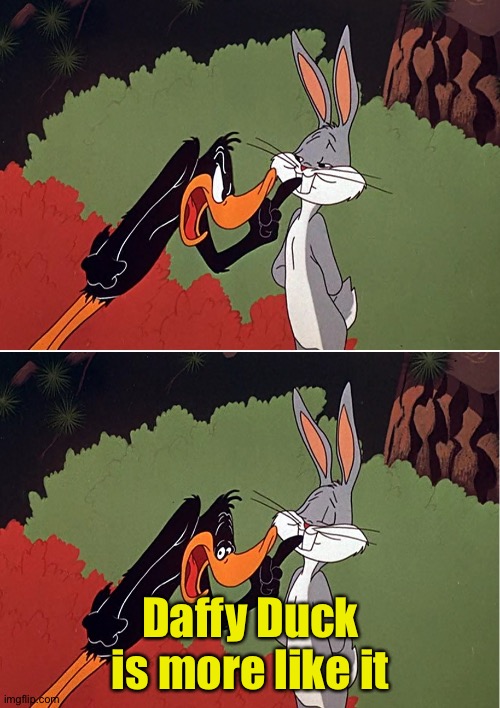 Daffy Duck shuts up | Daffy Duck is more like it | image tagged in daffy duck shuts up | made w/ Imgflip meme maker