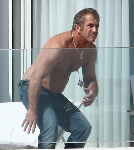 High Quality Mel Gibson sneaking up on the yids Blank Meme Template