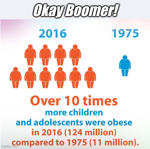 When I was a kid we had to walk to the TV to change the channel and it was uphill both ways...... | Okay Boomer! | image tagged in okay boomer | made w/ Imgflip meme maker