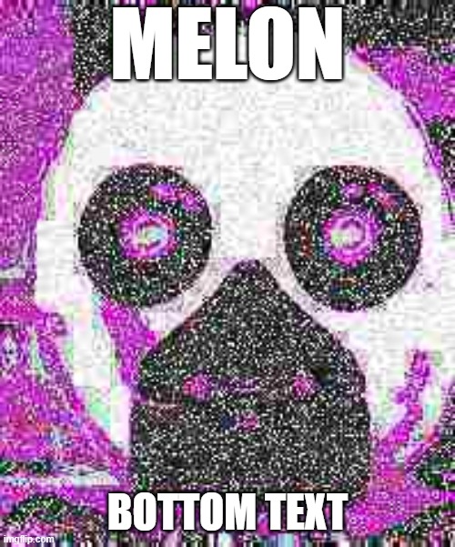 Melon | MELON; BOTTOM TEXT | image tagged in bottom text | made w/ Imgflip meme maker