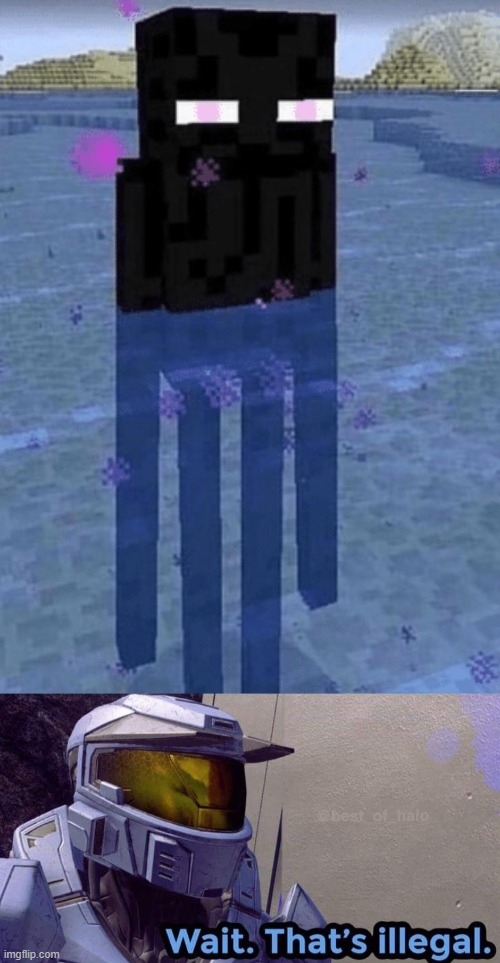 waitaminute... | image tagged in minecraft,enderman | made w/ Imgflip meme maker