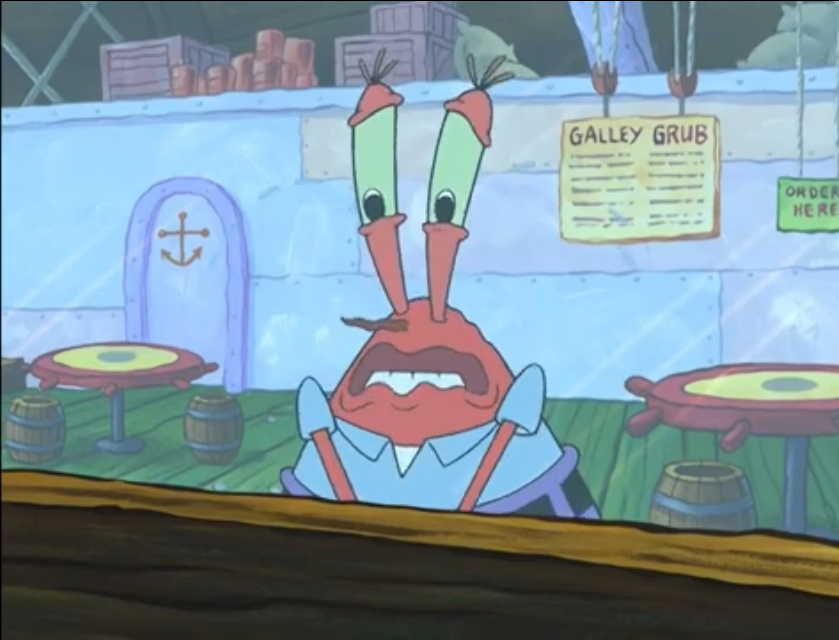 Mr. Krabs is Sad Blank Meme Template