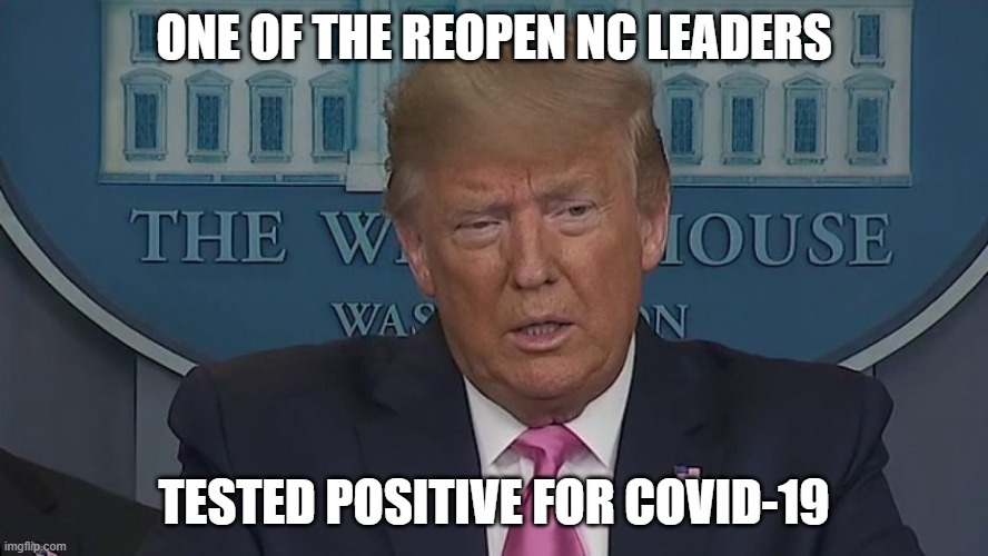 One of the ReOpen NC Leaders Tested Positive for Corona | ONE OF THE REOPEN NC LEADERS; TESTED POSITIVE FOR COVID-19 | image tagged in if only you knew how bad things really are | made w/ Imgflip meme maker