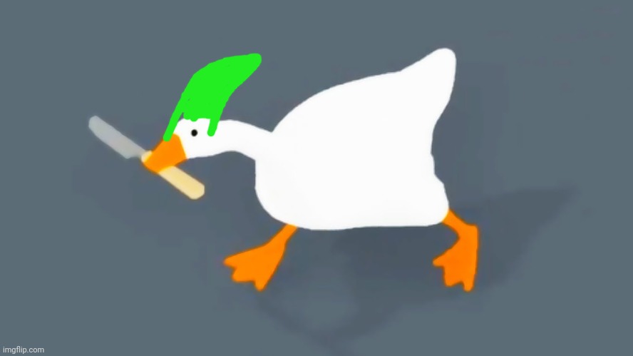 Link When Zelda gets Captured | image tagged in goose with knife | made w/ Imgflip meme maker