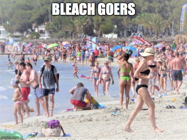 Bleach Goers | BLEACH GOERS | image tagged in trump | made w/ Imgflip meme maker