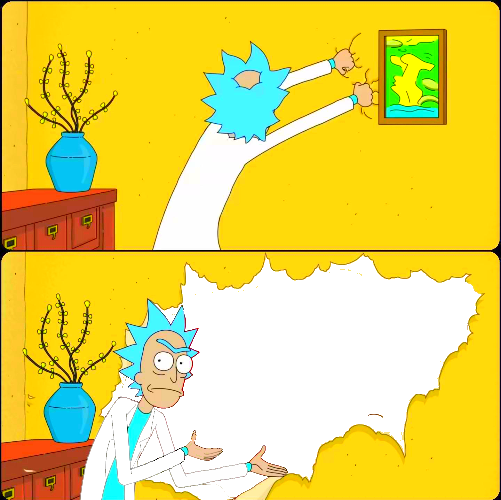 Morty Rips Wallpaper Overlay Blank Meme Template