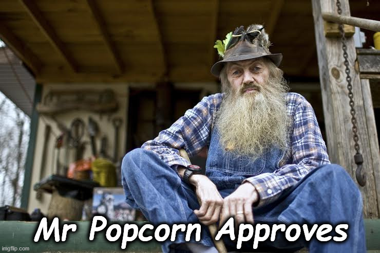 p[op | Mr Popcorn Approves | image tagged in pop | made w/ Imgflip meme maker