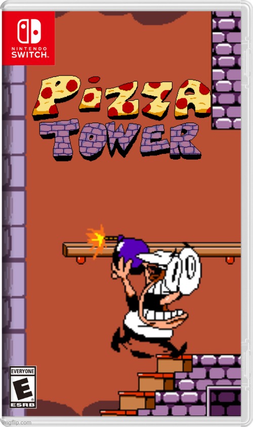 Wouldn't it be great if we had Pizza Tower on the switch? | image tagged in pizza tower,peppino,pizza,fake switch games,memes | made w/ Imgflip meme maker
