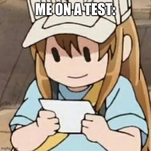 ME ON A TEST: | made w/ Imgflip meme maker