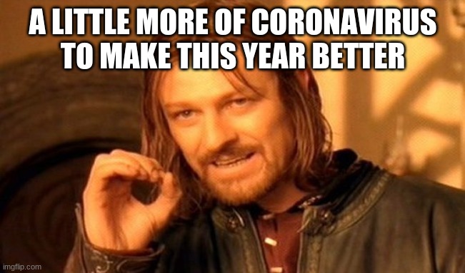 One Does Not Simply | A LITTLE MORE OF CORONAVIRUS TO MAKE THIS YEAR BETTER | image tagged in memes,one does not simply | made w/ Imgflip meme maker