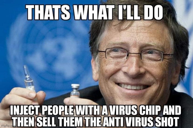 Bill Gates money chip | B | image tagged in memes,bill gates | made w/ Imgflip meme maker
