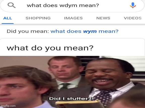 What does wym mean?