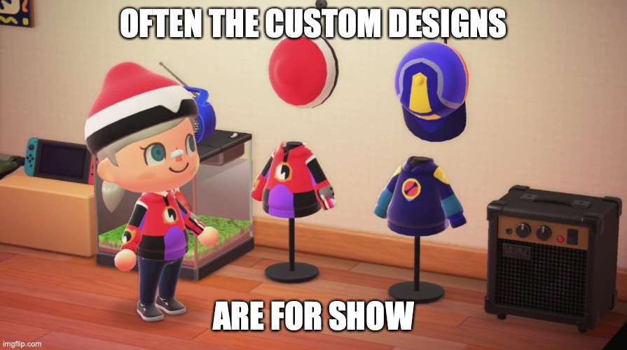 Battle Network Sweater and Cap | OFTEN THE CUSTOM DESIGNS; ARE FOR SHOW | image tagged in megaman,megaman battle network,memes,animal crossing,gaming | made w/ Imgflip meme maker