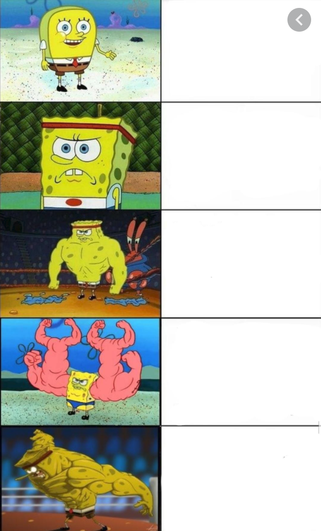 Sponge bob strength Blank Meme Template