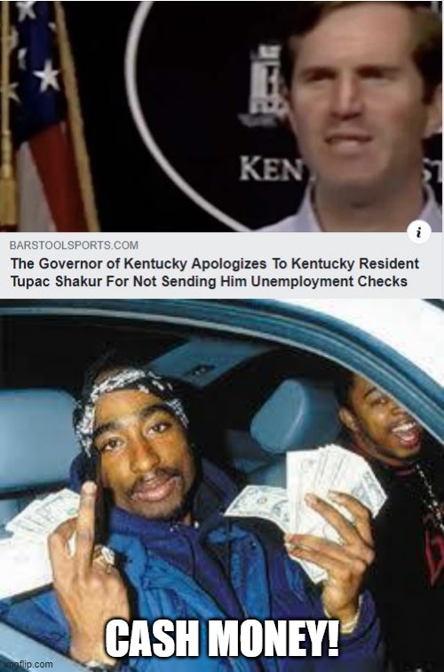 Got My Check | CASH MONEY! | image tagged in tupac | made w/ Imgflip meme maker