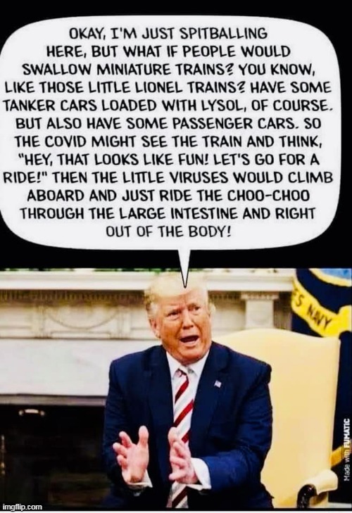 Leader of the Cult | image tagged in donald trump,coronavirus,idiot,republicans,trump supporters | made w/ Imgflip meme maker