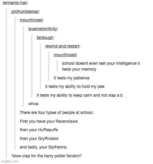 saw this on pinterest and i just | image tagged in tumblr,harry potter,hogwarts houses | made w/ Imgflip meme maker
