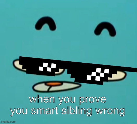 Smug Gumball | when you prove you smart sibling wrong | image tagged in tawog,gumball,the amazing world of gumball | made w/ Imgflip meme maker