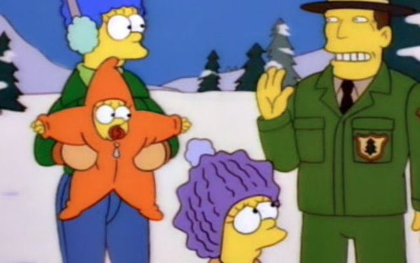 Maggie Simpson Star snowsuit Blank Meme Template