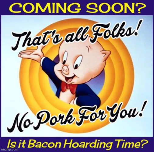 The President signs executive order to keep meat-processing plants open but... | image tagged in memes,politics,donald trump,porky pig,funny | made w/ Imgflip meme maker