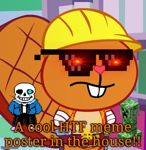 Confused Handy (HTF) |  A cool HTF meme poster in the house!! | image tagged in confused handy htf | made w/ Imgflip meme maker