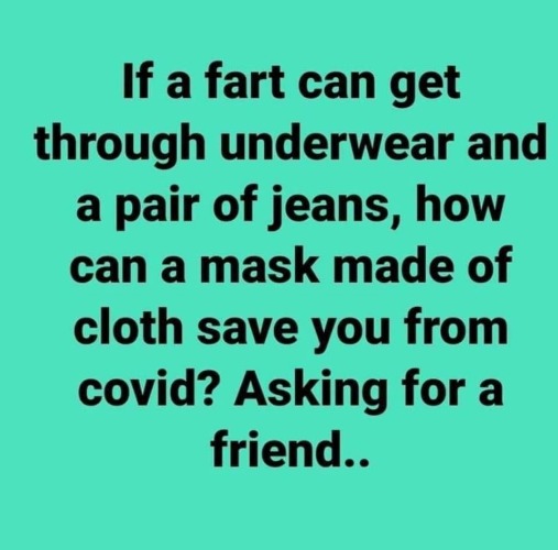 If a fart can get through underwear... | image tagged in farts,atomic farts,covid-19,covidiots,coronavirus,logic | made w/ Imgflip meme maker