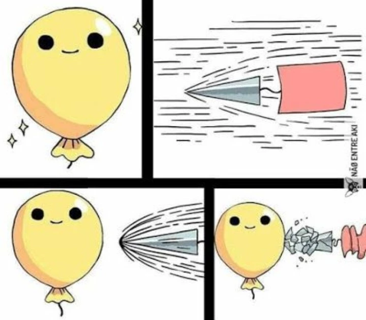 the balloon and the bullet Blank Meme Template