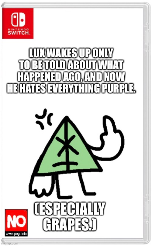 *awkward silence* (no really I was asleep when the Thanos thing happened.) | LUX WAKES UP ONLY TO BE TOLD ABOUT WHAT HAPPENED AGO, AND NOW HE HATES EVERYTHING PURPLE. (ESPECIALLY GRAPES.) | made w/ Imgflip meme maker