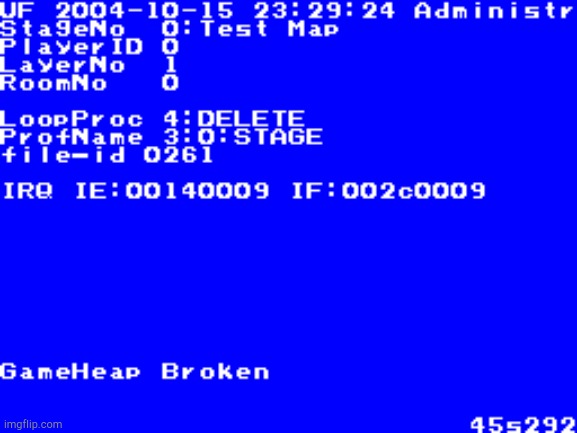 Super Mario 64 DS BSOD | image tagged in super mario 64 ds bsod | made w/ Imgflip meme maker