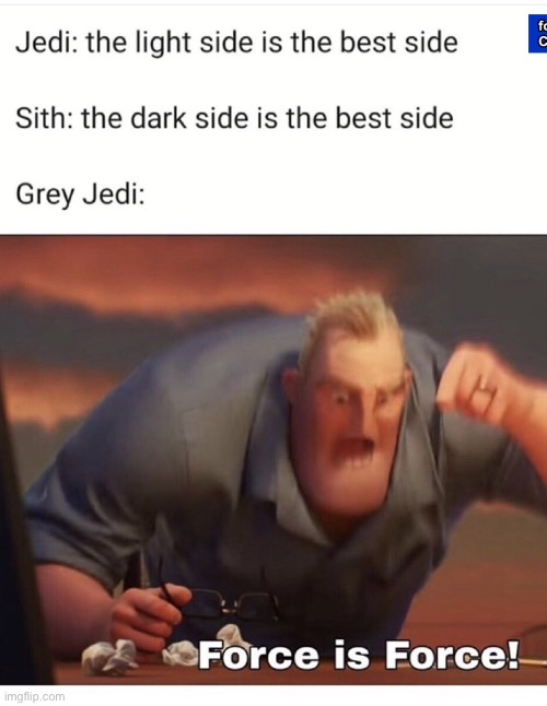 That one grey Jedi | image tagged in the incredibles | made w/ Imgflip meme maker