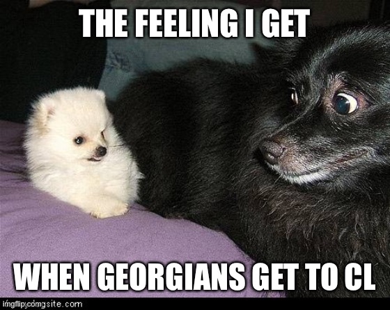 THE FEELING I GET WHEN GEORGIANS GET TO CLOSE | made w/ Imgflip meme maker