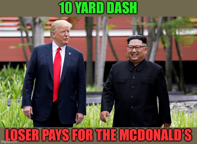 10 YARD DASH LOSER PAYS FOR THE MCDONALD’S | made w/ Imgflip meme maker