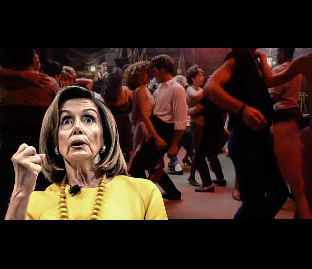 Pelosi - Your Mama Don't Dance Blank Meme Template