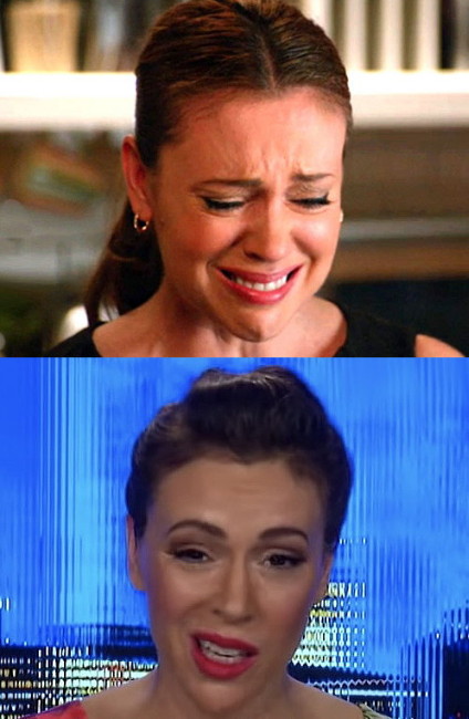 High Quality Alyssa Milano Before & After Blank Meme Template