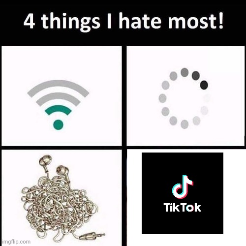 4 things I hate the most | image tagged in 4 things i hate the most | made w/ Imgflip meme maker