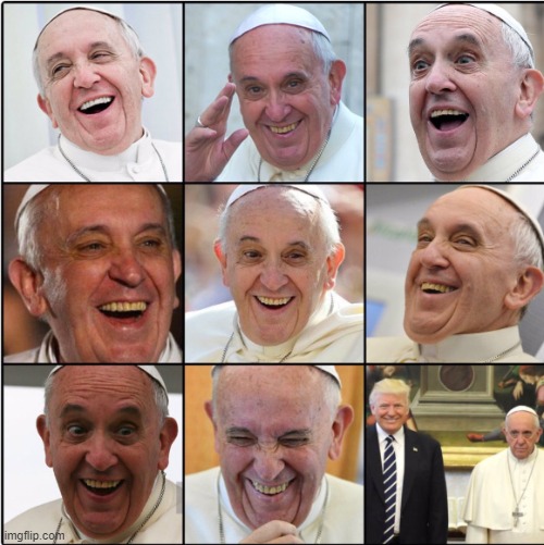 lol | image tagged in pope,trump | made w/ Imgflip meme maker