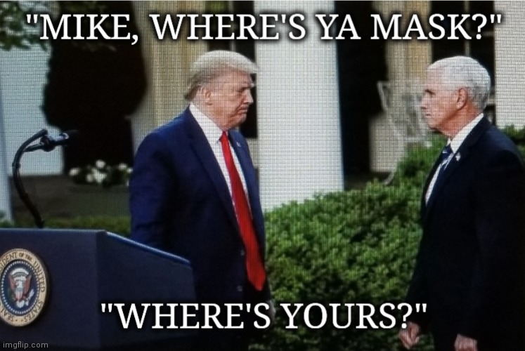 Tonto and the Lone Ranger | image tagged in donald trump,mike pence,white house,coronavirus | made w/ Imgflip meme maker