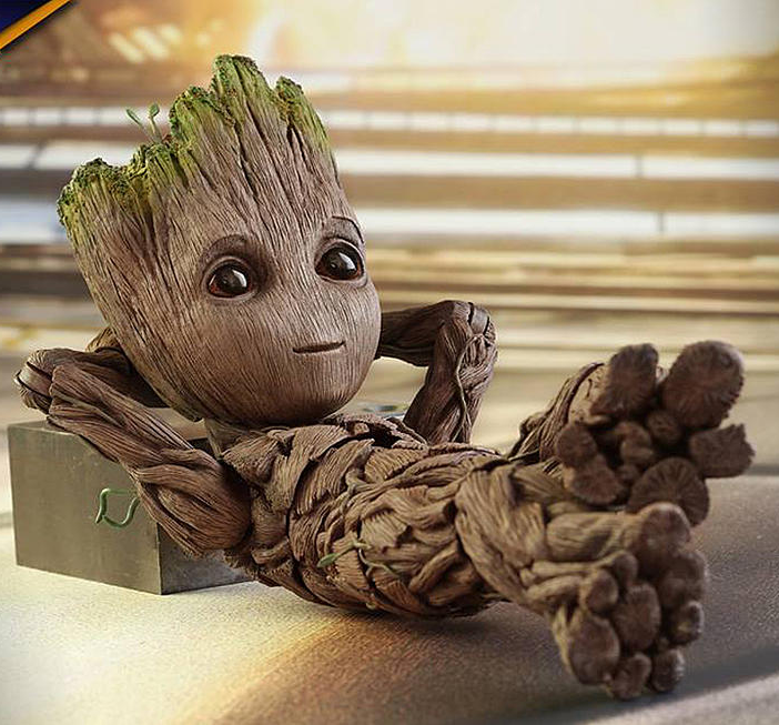 Groot relaxing Blank Meme Template