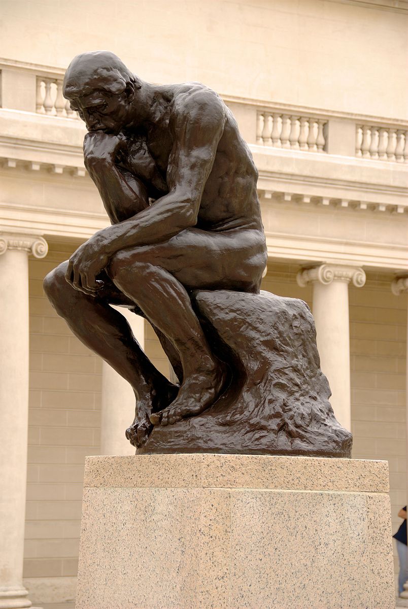 Rodin, The Thinker Blank Meme Template