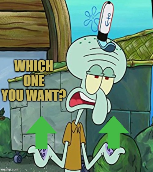 WHICH ONE YOU WANT? | made w/ Imgflip meme maker