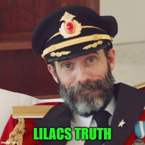 Captain Obvious | LILACS TRUTH | image tagged in captain obvious | made w/ Imgflip meme maker
