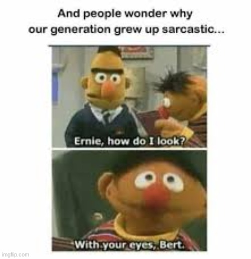 rare footage of ernie being a dick | image tagged in bert,ernie | made w/ Imgflip meme maker
