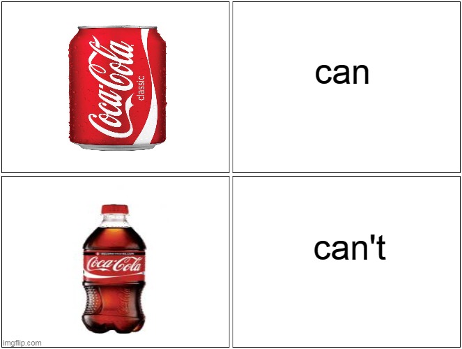 repost | can; can't | image tagged in memes,blank comic panel 2x2 | made w/ Imgflip meme maker