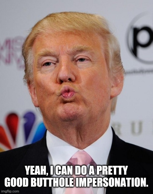 Doesn't even have to try | image tagged in doesn't even have to try,donald trump | made w/ Imgflip meme maker