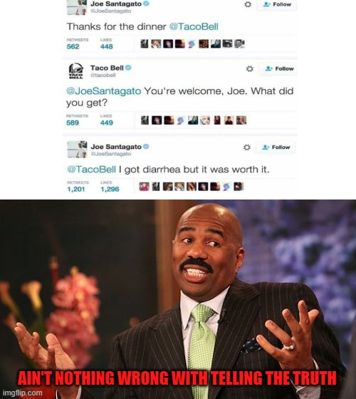 I am very angry at the person who decided to repost my img | AIN'T NOTHING WRONG WITH TELLING THE TRUTH | image tagged in memes,steve harvey | made w/ Imgflip meme maker