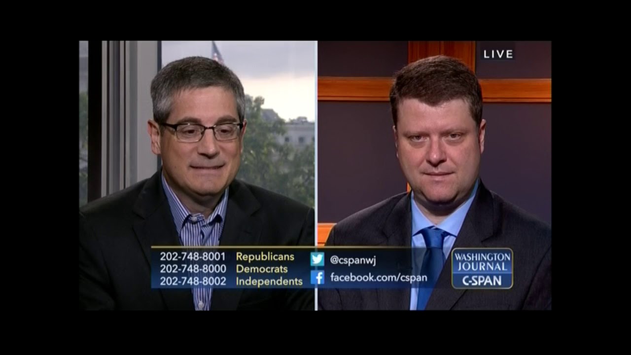 C-SPAN two hosts Blank Meme Template